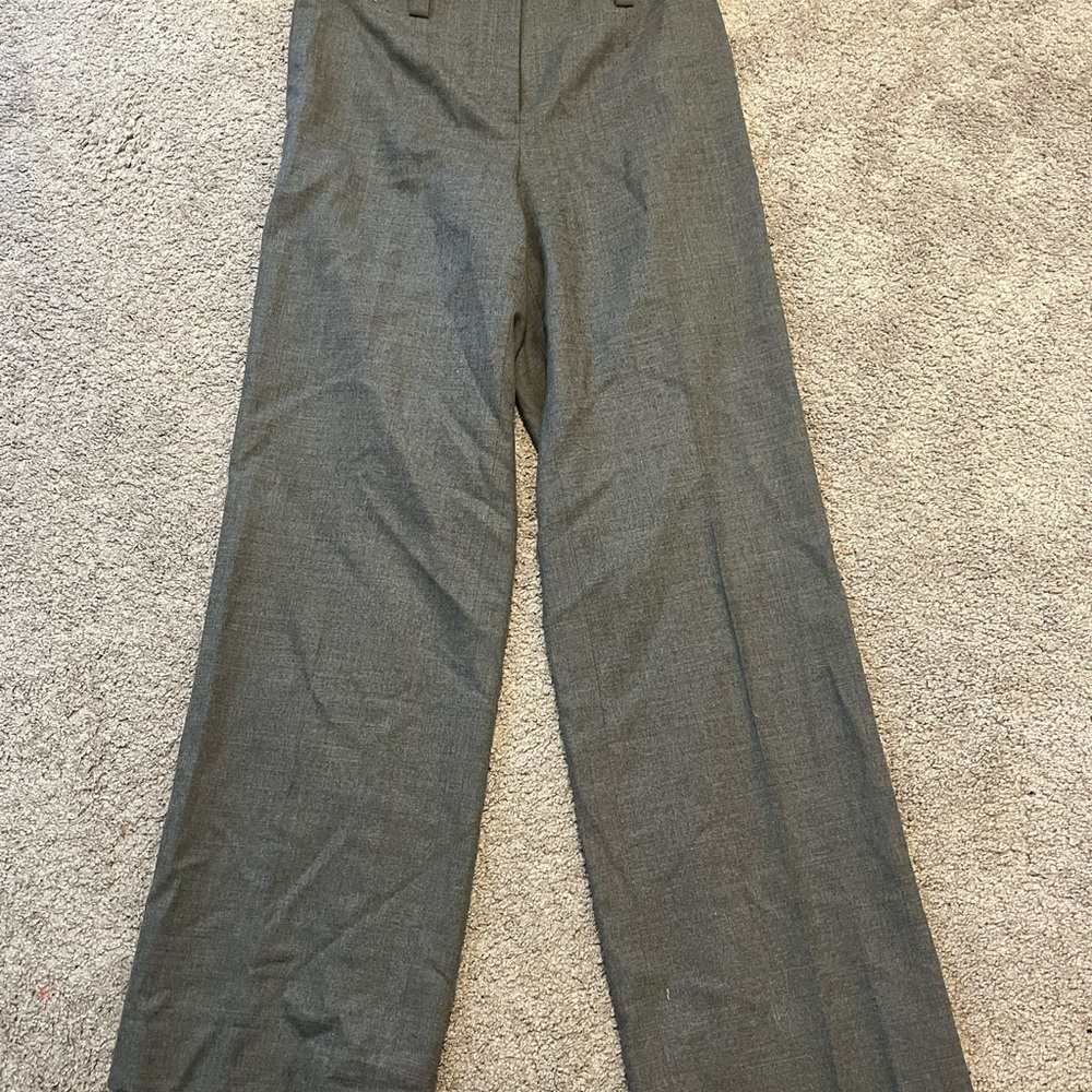 Carlisle size 4 Wool Cashmere mix Women's Gray Wide-Leg Pants